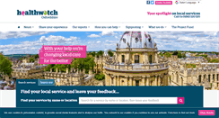 Desktop Screenshot of healthwatchoxfordshire.co.uk